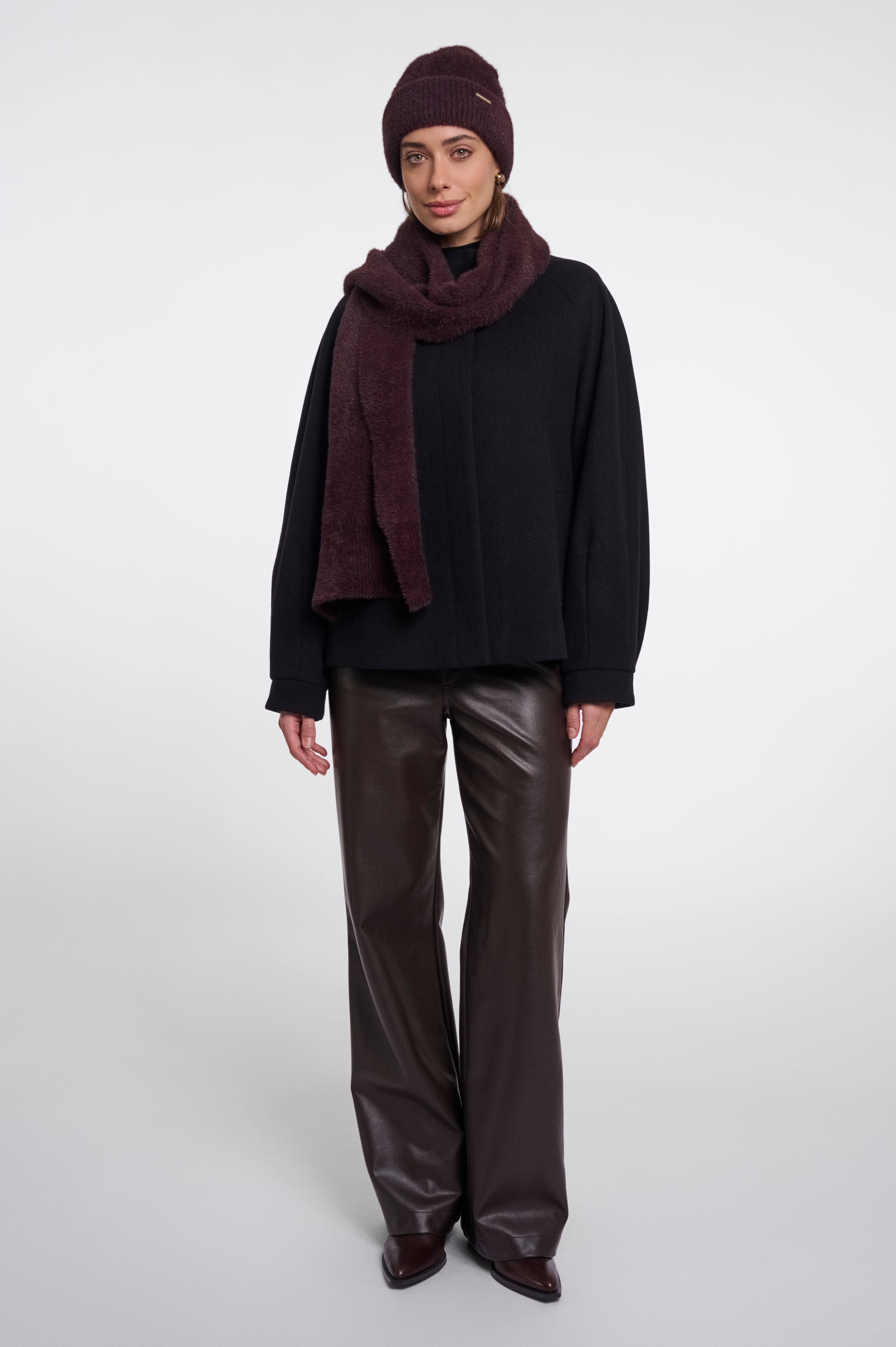 Sciarpa donna art. Otus Rino & Pelle Fudge cloak