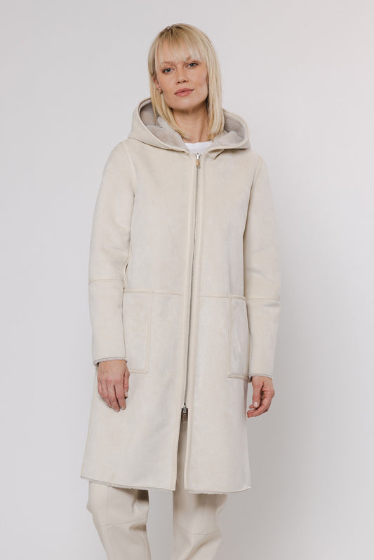 Cappotto piumino OVA REVERSIBLE HOODED COAT -Rino & Pelle- Autunno Inverno 2024/25 Birch