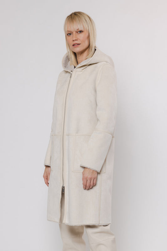 Cappotto piumino OVA REVERSIBLE HOODED COAT -Rino & Pelle- Autunno Inverno 2024/25 Birch