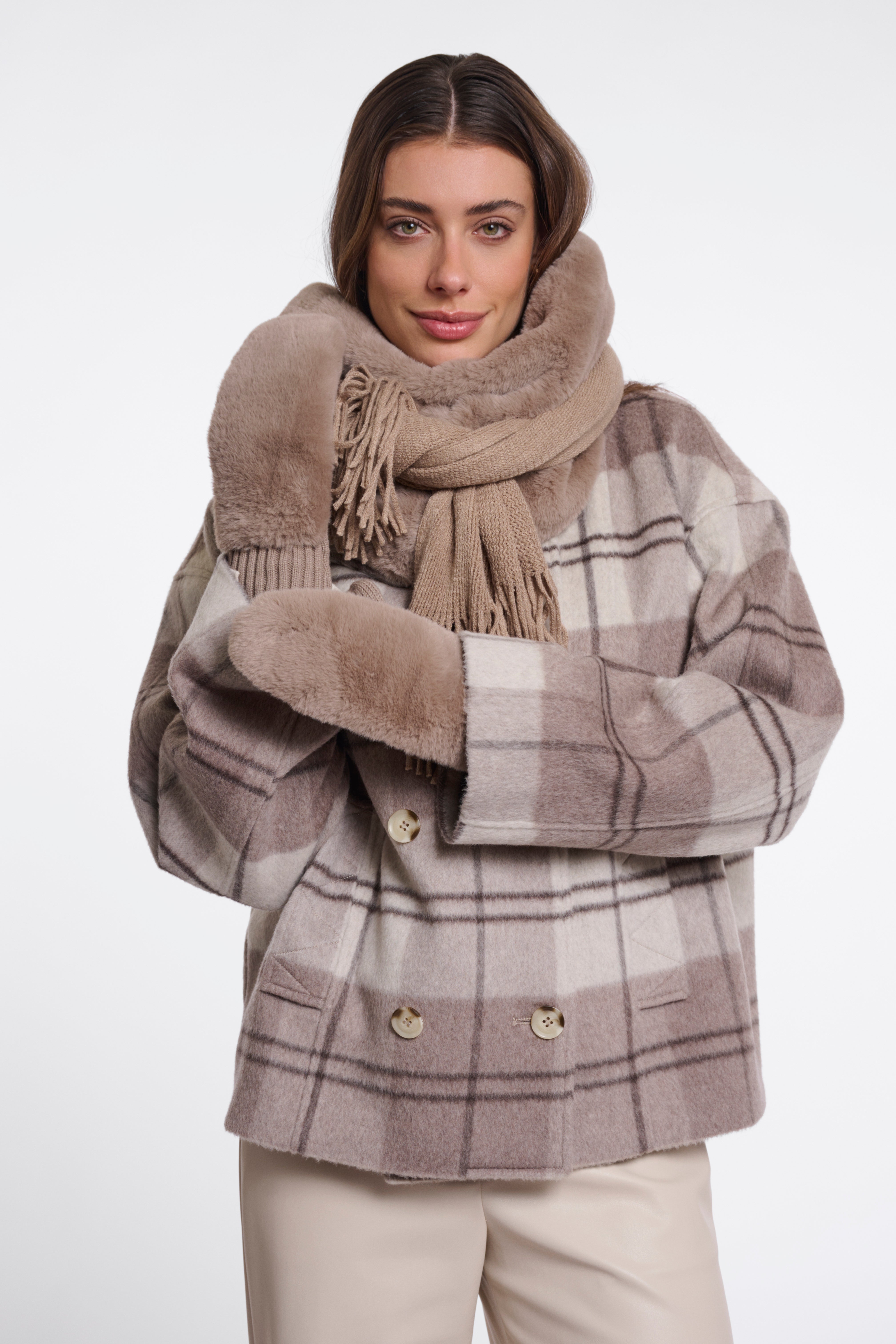 Guanti donna art. Oxo Rino & Pelle Mocha latte