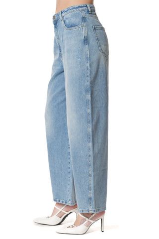 Jeans JULIA_20 Vita Alta 5 Ts con Rotture Mom Fit Denim art. RDP2507033003 Donna Relish Primavera Estate 2025