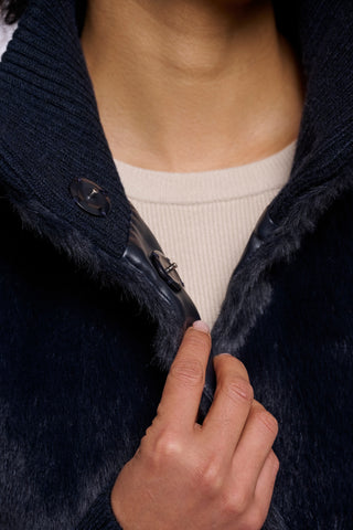 Giacca donna art. Pilar Rino & Pelle Dark navy