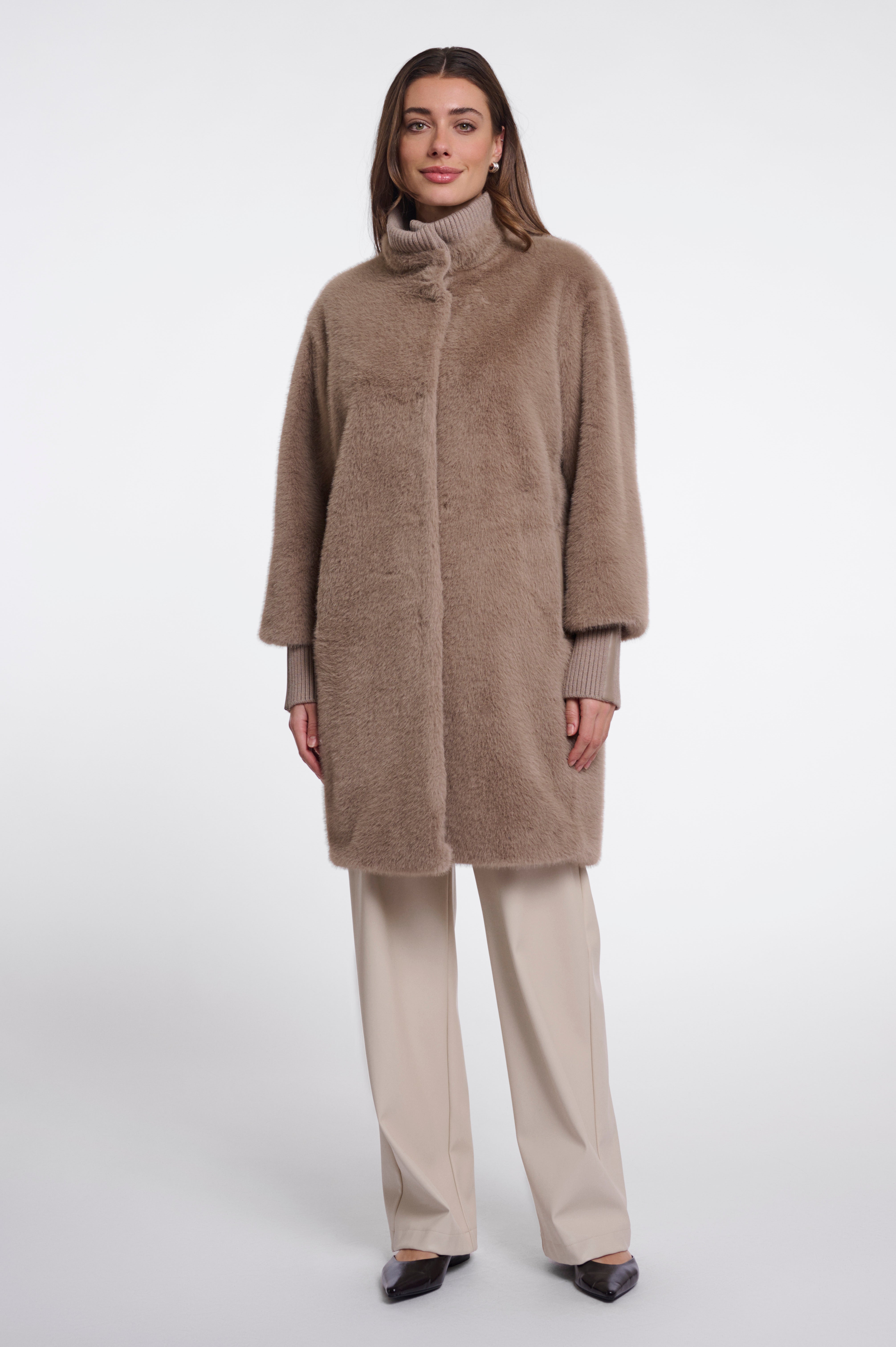 Giacca donna art. Pilar Rino & Pelle Mocha latte
