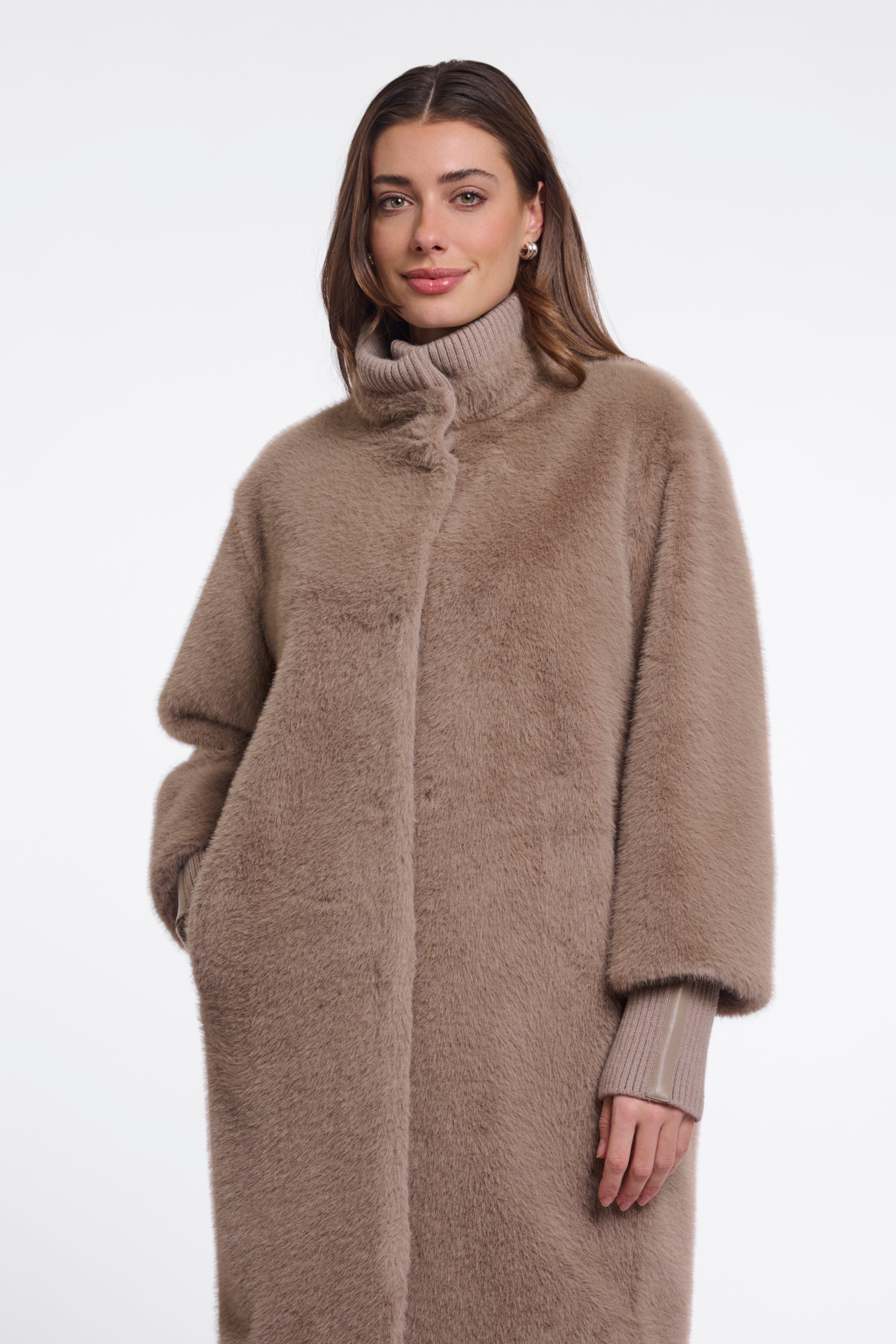 Giacca donna art. Pilar Rino & Pelle Mocha latte
