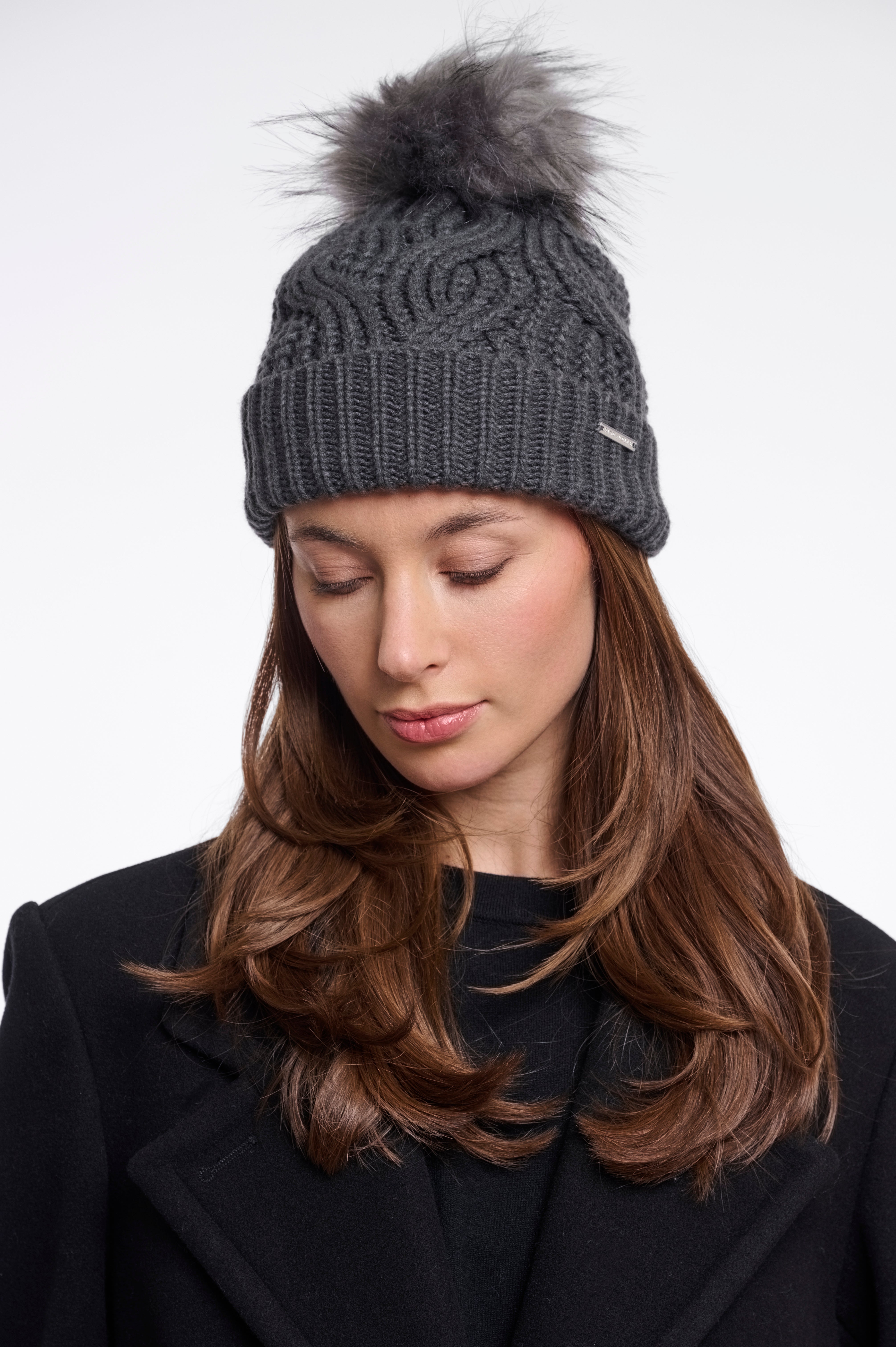 Pompon donna art. Pompon Rino & Pelle Urban teal
