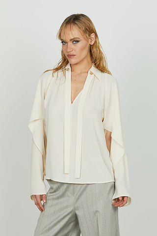 Blusa MANUSAR scollo a v manica lunga con apert. Più fusciacca art. RCA2503009006 Donna Relish Autunno Inverno 2025/2026