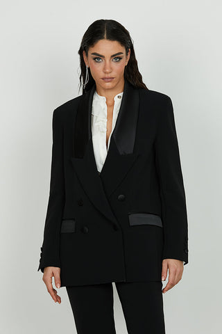 Giacca VIOLERA manica lunga doppio petto più patte più bottoni più revers raso art. RCA2505006002 Donna Relish Autunno Inverno 2025/2026