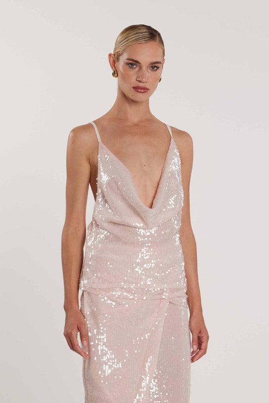 Top STUART incrocio retro full paillettes art. RCP2603006008 Donna Relish Primavera Estate 2026