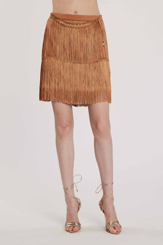 Gonna BONAVENTURA corta con frange più catena art. RCP2604006002 Donna Relish Primavera Estate 2026