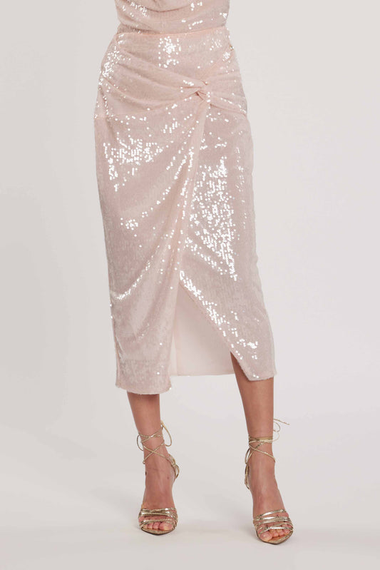 Gonna KIMM longuette incrocio davanti più spacco full paillettes art. RCP2604006004 Donna Relish Primavera Estate 2026