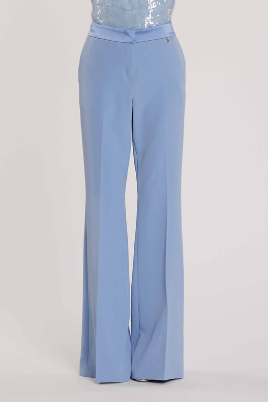 Pantalone BARRINGTON vita alta a zampa con inserti in raso art. RCP2607006011 Donna Relish Primavera Estate 2026