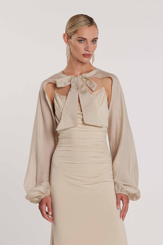 Coprispalle JAMYE maniche lunghe con arriccio più fiocco art. RCP2608009002 Donna Relish Primavera Estate 2026