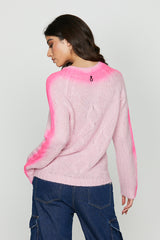 Maglia vanesse manica lunga con spruzzatura fluo art. RDA2402634014 Donna Relish Autunno Inverno 2024/25