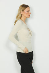 Blusa BRUNA manica lunga con goccia più coulisse seno art. RDA2403006028 Donna Relish Autunno Inverno 2024/25