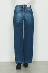 Panta ELLELONG_23 vita media 5 ts straight fit in blue denim art. RDA2407642025 Donna Relish Autunno Inverno 2024/25