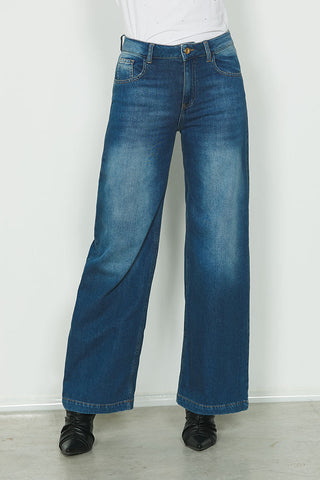 Panta ELLELONG_23 vita media 5 ts straight fit in blue denim art. RDA2407642025 Donna Relish Autunno Inverno 2024/25