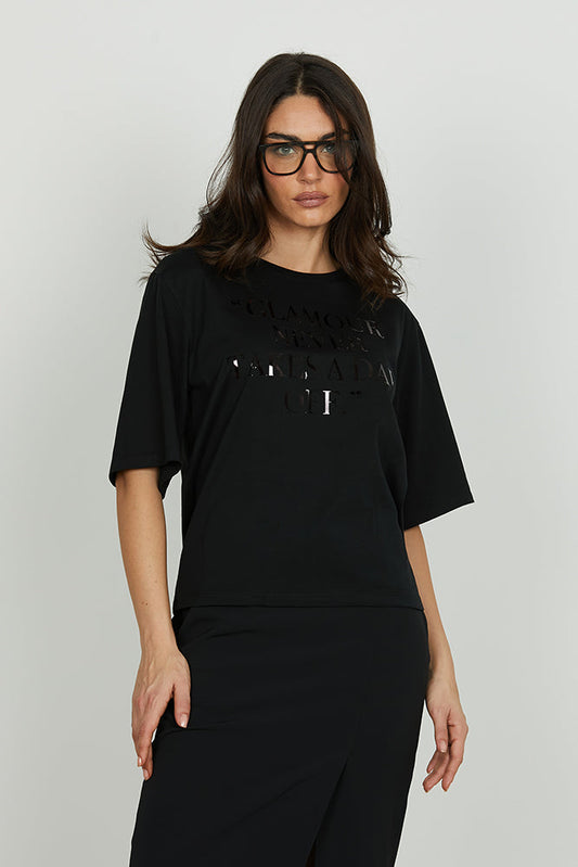 T-shirt AVIA mezza manica con stampa lamina art. RDA2501033005 Donna Relish Autunno Inverno 2025/2026
