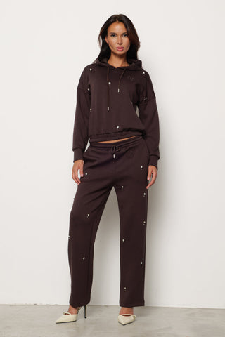 Felpa OLIMPO manica lunga con Arriccio più Cappuccio più Ricamo Logo più Applicazioni art. RDA2501091022 Donna Relish Autunno Inverno 2025/2026