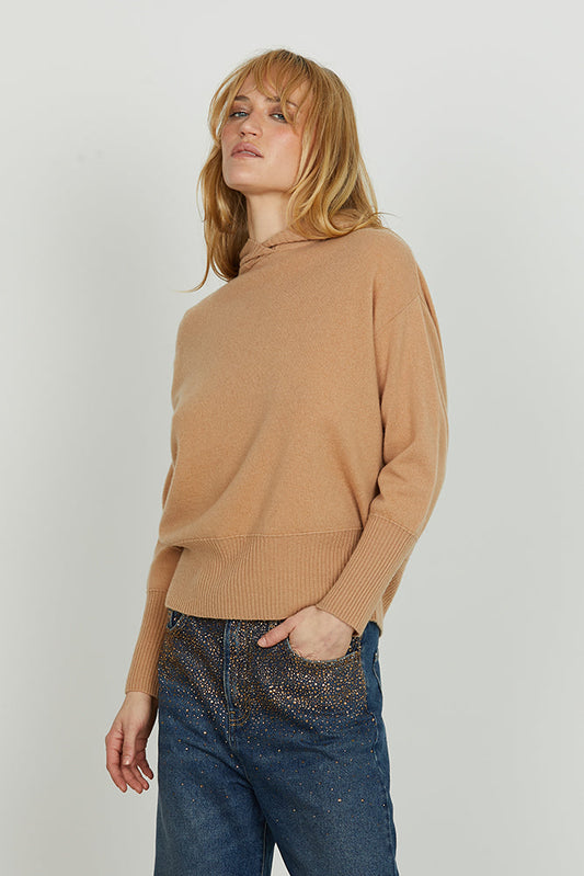 Maglia ERALL manica lunga con cappuccio art. RDA2502002053 Donna Relish Autunno Inverno 2025/2026