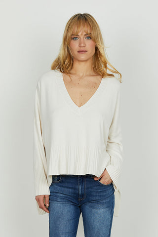 Maglia VOSIS scollo a v manica lunga con spacchi laterali asimmetrica art. RDA2502439058 Donna Relish Autunno Inverno 2025/2026