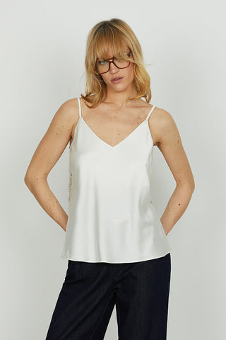 Top EXIGO raso con inserti pizzo art. RDA2503006010 Donna Relish Autunno Inverno 2025/2026