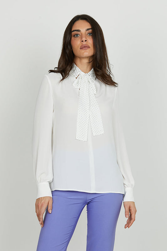 Blusa TUCSONAS manica lunga con colletto più fusciacca con strass art. RDA2503009022 Donna Relish Autunno Inverno 2025/2026