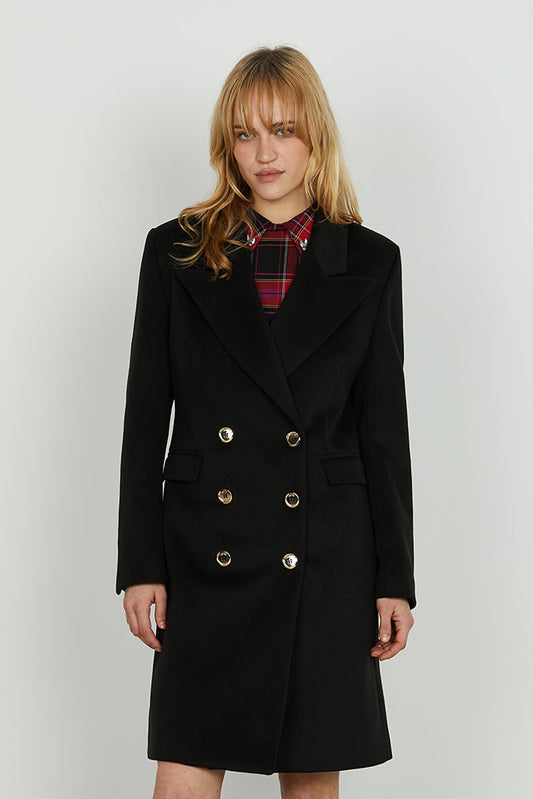 Cappotto BOAVISTA manica lunga doppio petto con tasche più patte art. RDA2505091010 Donna Relish Autunno Inverno 2025/2026