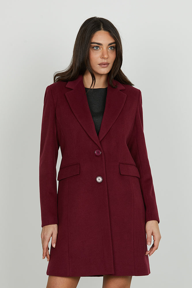 Cappotto BARON manica lunga 2 bottoni più patte art. RDA2505550038 Donna Relish Autunno Inverno 2025/2026