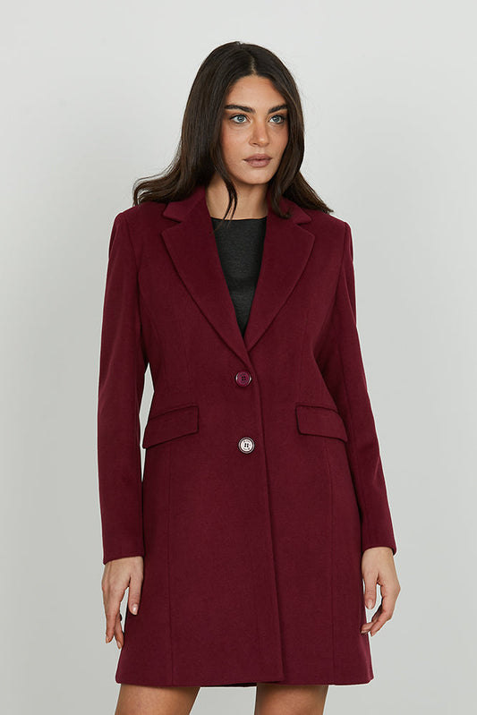 Cappotto BARON manica lunga 2 bottoni più patte art. RDA2505550038 Donna Relish Autunno Inverno 2025/2026
