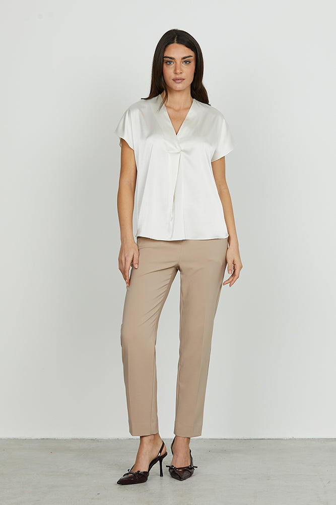 Panta OSTENDO vita alta con ts francesi più filetti più spacchetti fondo art. RDA2507006037 Donna Relish Autunno Inverno 2025/2026