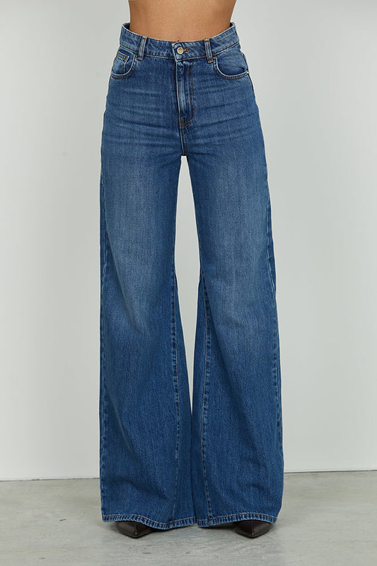 Panta DAKOTA_20 vita alta 5 ts wild fit denim blue art. RDA2507033006 Donna Relish Autunno Inverno 2025/2026