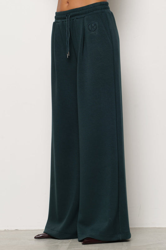 Pantalone ORMA in felpa gamba ampia e ricamo logo art. RDA2507091097 Donna Relish Autunno Inverno 2025/2026