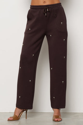 Pantalone ALBERO in felpa con applicazioni e ricamo logo art. RDA2507091098 Donna Relish Autunno Inverno 2025/2026