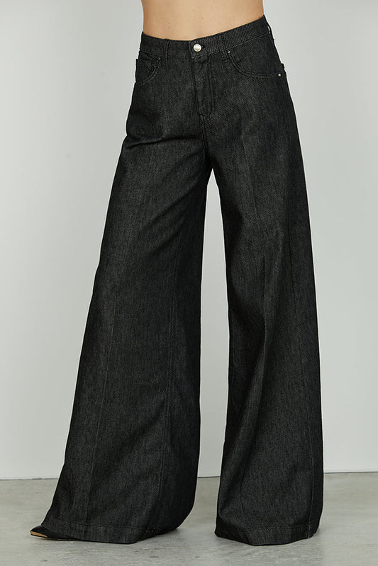 Panta LINDA_31 vita media 5 tasche super wild fit denim black art. RDA2507645009 Donna Relish Autunno Inverno 2025/2026
