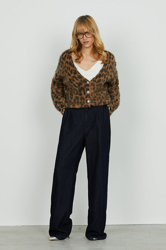 Panta ALAIN_20 v.alta con ts francesi più pinces più cint.con alamaro wild fit d.blu art. RDA2507654018 Donna Relish Autunno Inverno 2025/2026