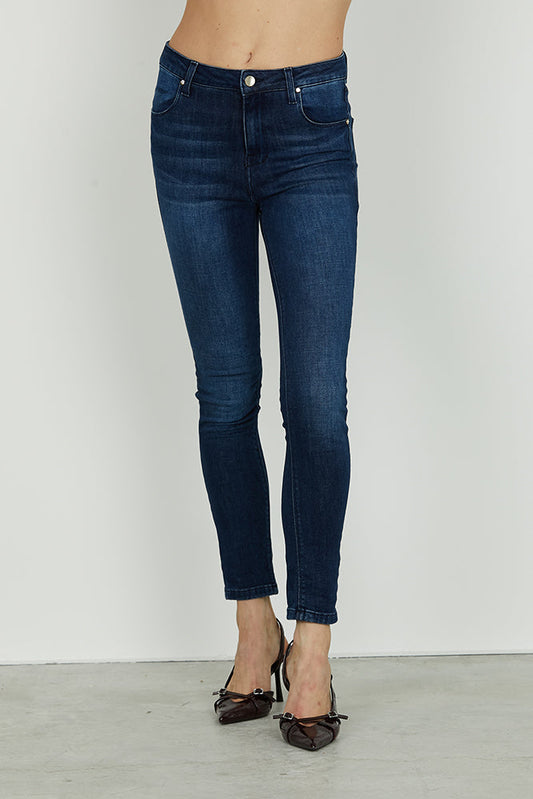 Panta KATE_24 vita alta 5 tasche slim fit denim blue art. RDA2507655013 Donna Relish Autunno Inverno 2025/2026