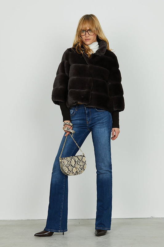 Panta SCHIFFER_28 vita media 5 tasche flaire fit denim blue art. RDA2507655023 Donna Relish Autunno Inverno 2025/2026