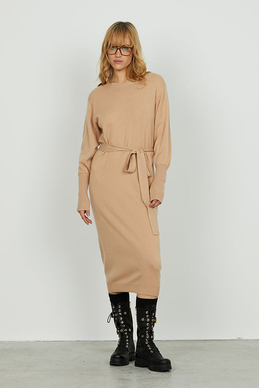 Abito HARPEN manica lunga midi con cintura art. RDA2509002044 Donna Relish Autunno Inverno 2025/2026