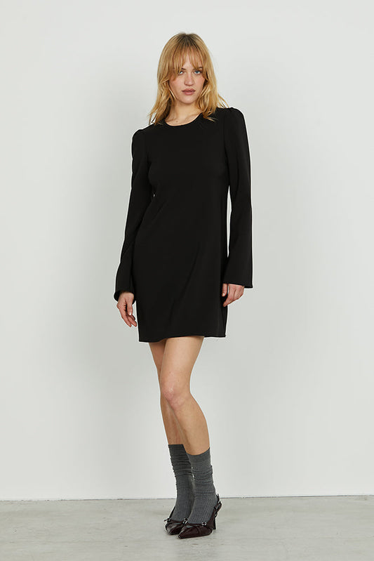Abito ESSE corto manica lunga con arricci più apertura schiena art. RDA2509006004 Donna Relish Autunno Inverno 2025/2026