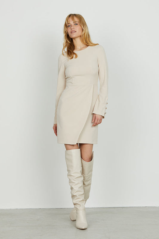 Abito IUSSI corto manica lunga con passanti più bottoni gonna con pannello art. RDA2509006008 Donna Relish Autunno Inverno 2025/2026
