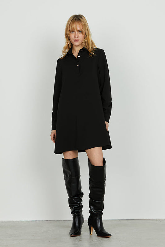 Abito SOFFIO corto manica lunga scollo camicia art. RDA2509006043 Donna Relish Autunno Inverno 2025/2026