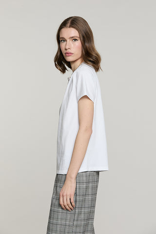 T-shirt KANTA mezza manica con girocollo + fiocco strass - RDA2601016005 - Relish Autunno/Inverno 2026