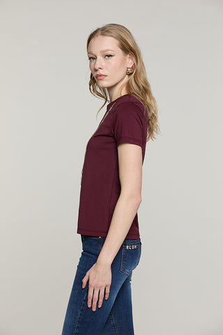 T-shirt MANETTE mezza manica con collana logo - RDA2601033010 - Relish Autunno/Inverno 2026