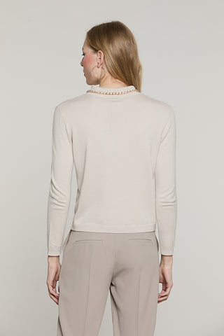 Maglia LOREMY manica lunga con colletto + goccia + profili catena - RDA2602054001 - Relish Autunno/Inverno 2026