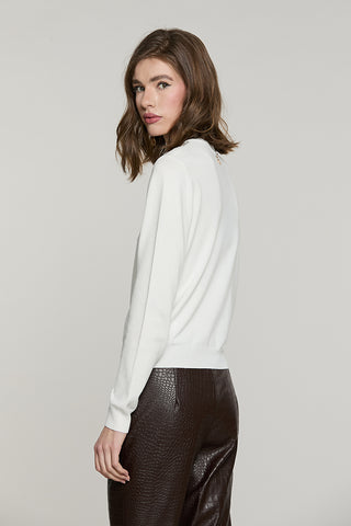Maglia AVETRAZ manica lunga girocollo con strass - RDA2602054015 - Relish Autunno/Inverno 2026