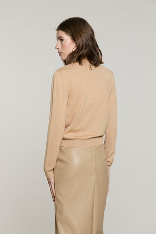 Maglia YUSEK manica lunga collo alto con strass - RDA2602054016 - Relish Autunno/Inverno 2026