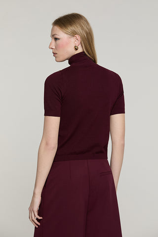 Maglia FOREVER mezza manica collo alto con collana logo - RDA2602054018 - Relish Autunno/Inverno 2026