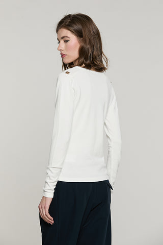 Maglia SHESMINE manica lunga scollo v con dettaglio bottoni - RDA2602054028 - Relish Autunno/Inverno 2026
