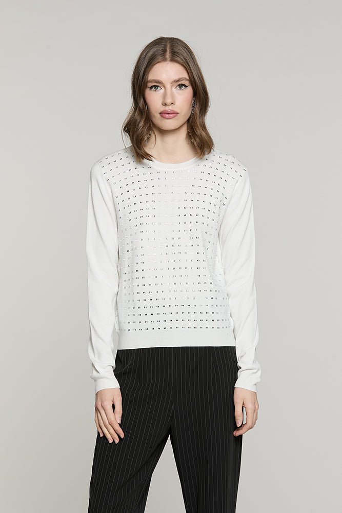 Maglia BROOKI manica lunga girocollo con baguette - RDA2602054038 - Relish Autunno/Inverno 2026