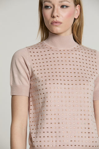 Maglia CRAIGE mezza manica collo vulcano con baguette - RDA2602054039 - Relish Autunno/Inverno 2026